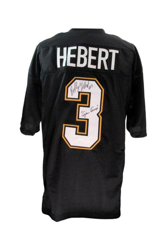 Bobby Hebert Autographed/Inscribed Custom Football Jersey Saints JSA 183333