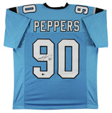 Julius Peppers Authentic Signed Blue Pro Style Jersey Autographed BAS Witnessed