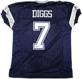 DALLAS COWBOYS TREVON DIGGS AUTOGRAPHED SIGNED BLUE JERSEY TRISTAR STOCK #233665