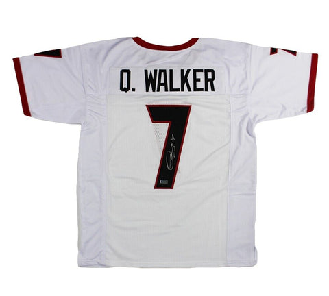 Quay Walker Signed Georgia Custom White Jersey