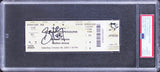 Penguins Sidney Crosby Signed 2005 NHL Debut Full Ticket Stub Auto 9 PSA Slabbed