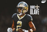 Chris Olave Signed New Orleans Saints Jersey (Beckett) 2022 1st Round Pick W.R.