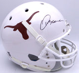 Quinn Ewers Autographed White Full Size Replica Helmet Texas Beckett QR #WT22502