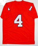 Deshaun Watson Autographed Orange College Style Jersey- JSA W Authenticated *4