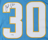 Austin Ekeler Signed Chargers Jersey (PSA COA) Los Angeles #1 Running Back