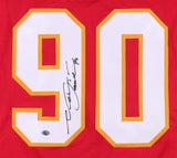 Neil Smith Signed Chiefs Jersey (Smith Hologram) 6x Pro Bowl (1991-1995,1997)