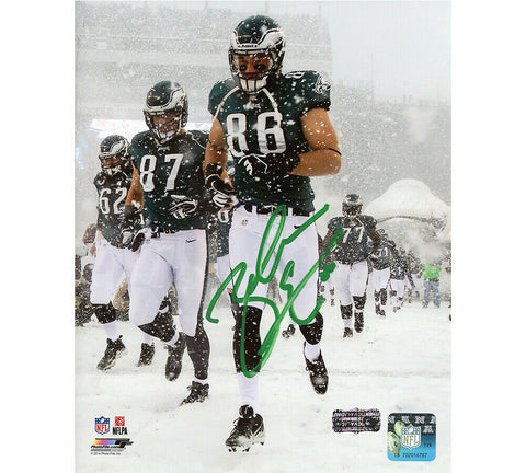 Zach Ertz Signed Philadelphia Eagles Unframed 8x10 NFL Photo-Walking Out in Snow