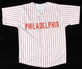 Brandon Marsh Signed Philidelphia Phillies Pinstripe Jersey (JSA COA) Outfielder