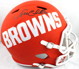 Nick Chubb Autographed Cleveland Browns F/S Amp Speed Helmet-Beckett W Holo