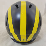 JIM HARBAUGH SIGNED MICHIGAN WOLVERINES F/S SPEED REPLICA HELMET FANATICS QR