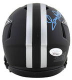 Cowboys Tony Dorsett Signed Eclipse Speed Mini Helmet w/ Blue Sig JSA Witness