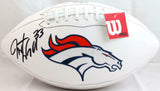 Javonte Williams Autographed Denver Broncos Logo Wilson Football-Beckett W Holo