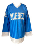 Michel Goulet Quebec Signed Light Blue Hockey Jersey 548 Sports Integrity