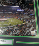 SUPER BOWL CHAMP SEAHAWKS AUTOGRAPHED FRAMED 16X20 PHOTO 26 SIGS MCS 90706