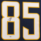 Antonio Gates Signed Los Angeles Chargers 35x43 Framed Jersey (Beckett Holo)