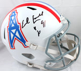 Earl Campbell Signed Houston Oilers F/S 75-80 Speed Helmet w/HOF- Beckett W Holo