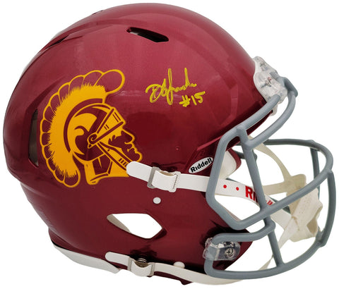 DRAKE LONDON AUTOGRAPHED USC FULL SIZE AUTHENTIC SPEED HELMET BECKETT 202054