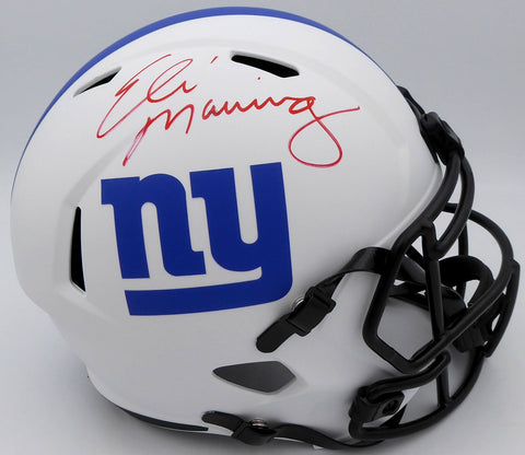 Eli Manning Auto Giants Lunar Eclipse Full Size Helmet (Mark) Fanatics B432980