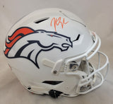 JOHN LYNCH SIGNED DENVER BRONCOS 2024 ALTERNATE SPEEDFLEX HELMET BECKETT QR