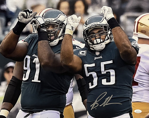 Brandon Graham Signed 16x20 Philadelphia Eagles Celebration Photo JSA