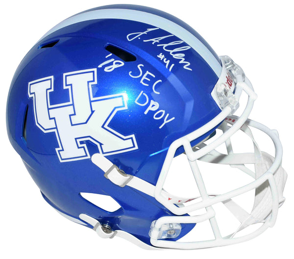 JOSH ALLEN SIGNED KENTUCKY WILDCATS FULL SIZE SPEED HELMET W/ 18 SEC DPOY