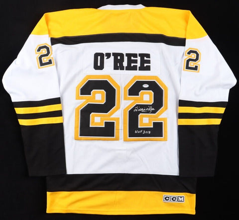 Willie O'Ree Signed Boston Bruins Jersey Inscribed "HOF 2018" (PSA) Bruin Winger