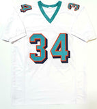 Ricky Williams Autographed White Pro Style Jersey- JSA W Auth *Across 4