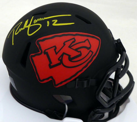 RICH GANNON AUTOGRAPHED CHIEFS ECLIPSE BLACK SPEED MINI HELMET BECKETT 190034