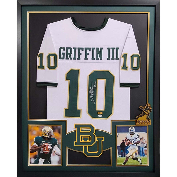 Robert Griffin Autographed Signed Framed Baylor Heisman RG III Jersey