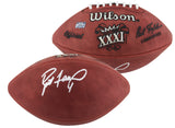 Packers Brett Favre Signed Official Wilson SB XXXI Logo Nfl Football BAS Witness