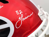 HERSCHEL WALKER AUTOGRAPHED GEORGIA FLASH FULL SIZE HELMET HEISMAN BECKETT