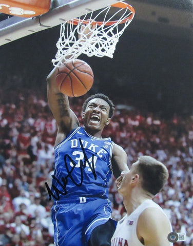 Wendell Carter Jr. Autographed 11x14 Basketball Photo Duke Beckett