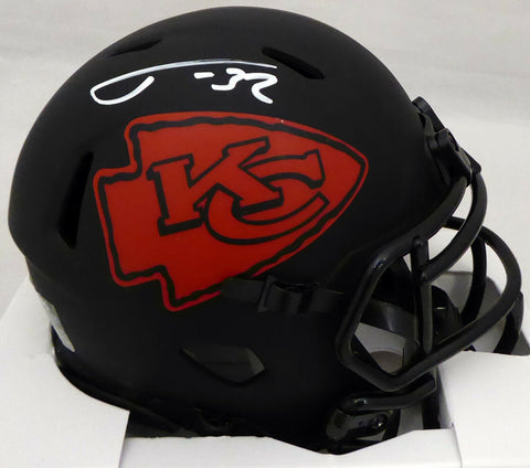 TYRANN MATHIEU AUTOGRAPHED CHIEFS ECLIPSE BLACK SPEED MINI HELMET BECKETT 185747