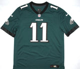 A.J. Brown Autographed Eagles Nike Midnight Green Game Jersey - Beckett W Holo