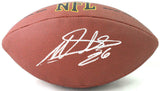 Miles Sanders Autographed Wilson Super Grip Football - JSA W Auth *Silver