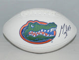 MAURKICE POUNCEY SIGNED AUTOGRAPHED FLORIDA GATORS WHITE LOGO FOOTBALL JSA