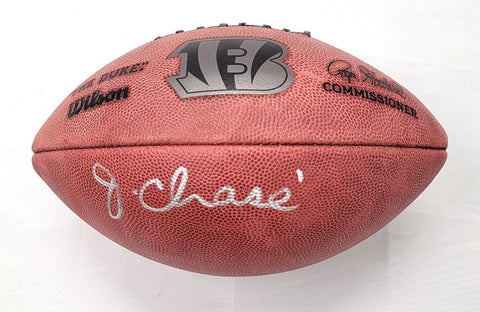 Ja'Marr Chase Signed Cincinnati Bengals 2022 NFL Duke Football Beckett Witnessed