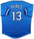 Salvador Perez Signed Royals Jersey (Beckett) Kansas City 8xAll Star Catcher