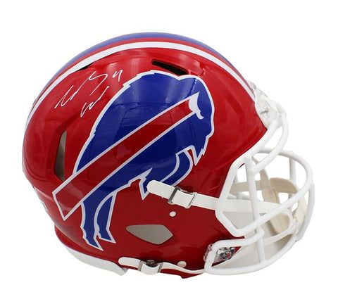 James Cook Signed Buffalo Bills Speed Authentic Throwback Red NFL Helmet