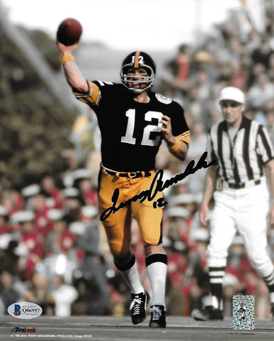 Terry Bradshaw Signed Pittsburgh Steelers 8x10 Photo Beckett Authenticated #1