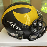 Ty Law Autographed University of Michigan Wolverines Mini Helmet Beckett