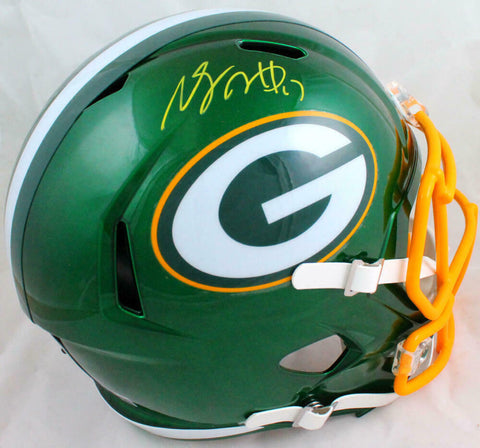 Davante Adams Autographed Packers F/S Flash Speed Helmet-Beckett W Hologram