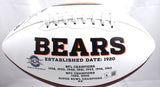 Brian Urlacher Autographed Bears Logo Football w/ HOF - Beckett W Hologram