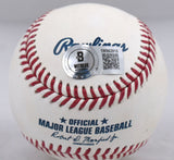 Rafael Palmeiro Signed Rawlings OML Baseball w/3020 Hits 569 HR'S-Beckett W Holo