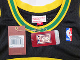 SONICS SHAWN KEMP AUTOGRAPHED BLACK AUTH MITCHELL & NESS JERSEY L MCS 203432