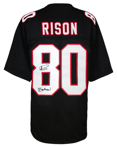 Andre Rison Signed Black Custom Jersey w/Bad Moon - (SCHWARTZ COA)