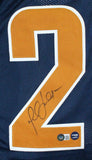 Marshall Faulk Autographed Blue/DK.Gold Pro Style Jersey-Beckett W Hologram