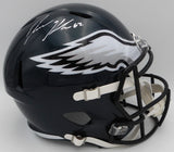 Jason Kelce Autographed Full Size Replica Helmet Eagles Beckett QR #BN13769