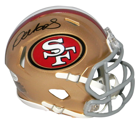 DEEBO SAMUEL AUTOGRAPHED SIGNED SAN FRANCISCO 49ERS SPEED MINI HELMET BECKETT