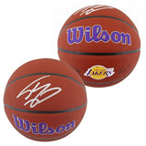 Lakers Shaquille O'Neal Signed Wilson Lakers Logo Basketball BAS Witnessed 2